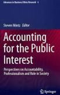 Image of Accounting for the Public Interest: Perspectives on Accountability, Professionalism and Role in Society